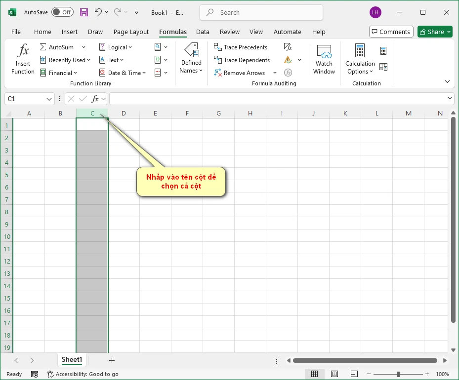 Các thao tác cơ bản với Hàng, Cột và Sheet trong Excel