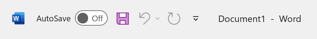 Thanh công cụ truy cập nhanh (Quick Access Toolbar)