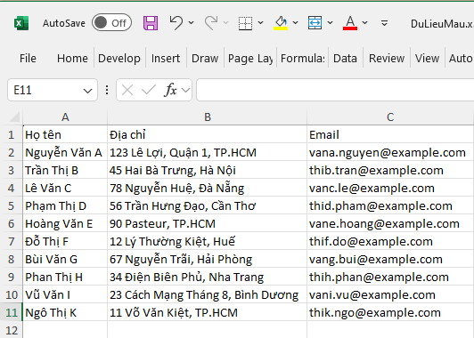Hướng dẫn Trộn thư (Mail Merge) trong Microsoft Word